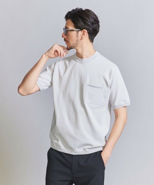 BEAUTY&YOUTH UNITED ARROWS / ビューティー&ユース ユナイテッドアローズ ニット・セーター | 【WEB限定 WARDROBE SMART】デオドラント 1ポケット ニット Tシャツ | 詳細14