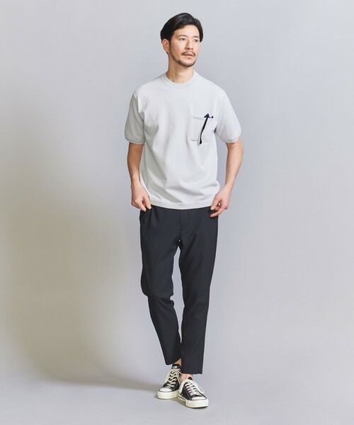 BEAUTY&YOUTH UNITED ARROWS / ビューティー&ユース ユナイテッドアローズ ニット・セーター | 【WEB限定 WARDROBE SMART】デオドラント 1ポケット ニット Tシャツ | 詳細18