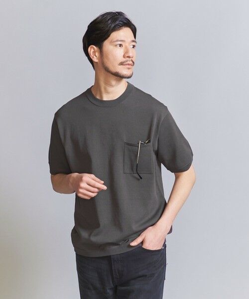 BEAUTY&YOUTH UNITED ARROWS / ビューティー&ユース ユナイテッドアローズ ニット・セーター | 【WEB限定 WARDROBE SMART】デオドラント 1ポケット ニット Tシャツ | 詳細27