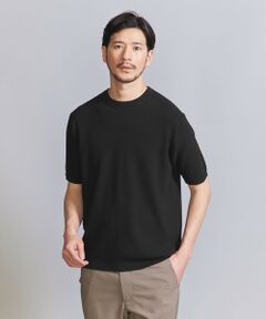 【WEB限定 WARDROBE SMART】デオドラント ピケ ニット Tシャツ【抗菌・防臭】