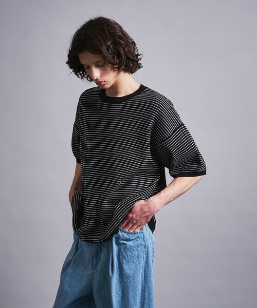 セール】 ＜monkey time＞ COTTON KNIT BORDER TEE/Tシャツ （Tシャツ