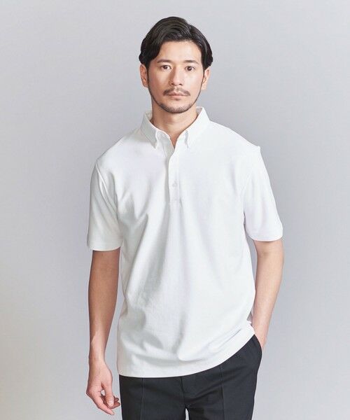 BEAUTY&YOUTH UNITED ARROWS / ビューティー&ユース ユナイテッドアローズ ポロシャツ | 【WEB限定 WARDROBE SMART】ステイ クリーン ピケ BD ポロシャツ | 詳細1