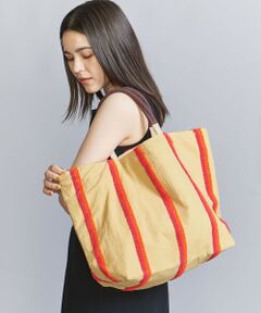 【別注】＜beej＞ストライプ刺繍 トートバッグ