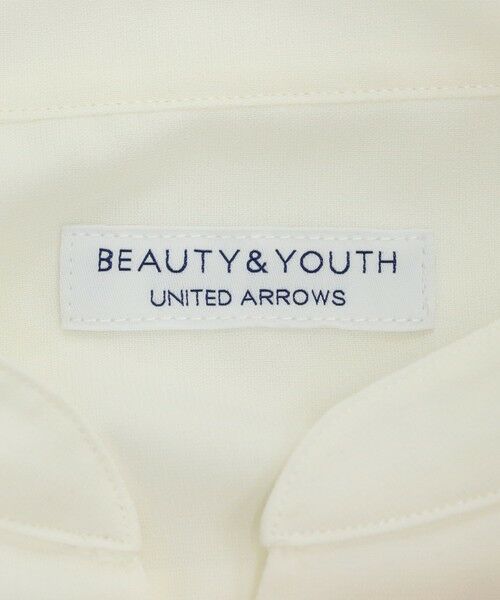 BEAUTY&YOUTH UNITED ARROWS / ビューティー&ユース ユナイテッドアローズ シャツ・ブラウス | 【WEB限定 WARDROBE SMART】ドレープ  バンドカラー スキッパーシャツ | 詳細4