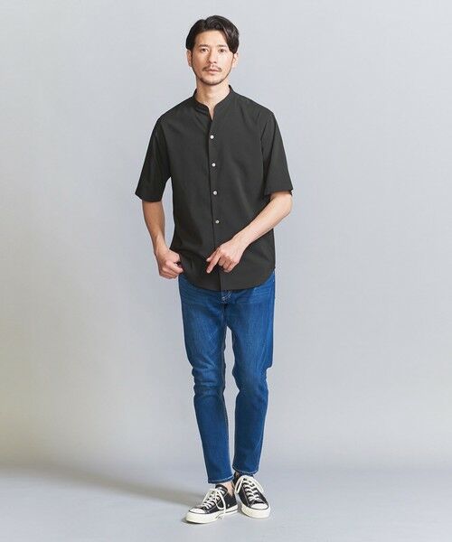 BEAUTY&YOUTH UNITED ARROWS / ビューティー&ユース ユナイテッドアローズ シャツ・ブラウス | 【WEB限定 WARDROBE SMART】ドレープ  バンドカラー スキッパーシャツ | 詳細9