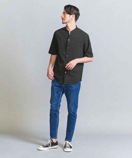 BEAUTY&YOUTH UNITED ARROWS / ビューティー&ユース ユナイテッドアローズ シャツ・ブラウス | 【WEB限定 WARDROBE SMART】ドレープ  バンドカラー スキッパーシャツ | 詳細10