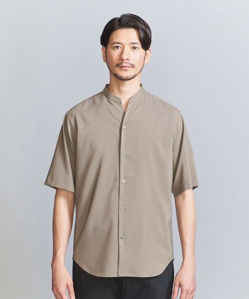 BEAUTY&YOUTH UNITED ARROWS / ビューティー&ユース ユナイテッドアローズ シャツ・ブラウス | 【WEB限定 WARDROBE SMART】ドレープ  バンドカラー スキッパーシャツ | 詳細12