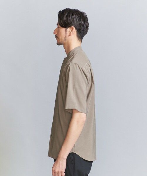 BEAUTY&YOUTH UNITED ARROWS / ビューティー&ユース ユナイテッドアローズ シャツ・ブラウス | 【WEB限定 WARDROBE SMART】ドレープ  バンドカラー スキッパーシャツ | 詳細13