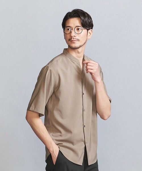 BEAUTY&YOUTH UNITED ARROWS / ビューティー&ユース ユナイテッドアローズ シャツ・ブラウス | 【WEB限定 WARDROBE SMART】ドレープ  バンドカラー スキッパーシャツ | 詳細19