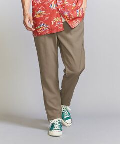 <b>デイリーユースはもちろん、おでかけ・ご旅行にもおすすめ！<br>快適なはき心地が魅力、リラクシーな抜け感とさりげない上品さを併せ持つ優秀イージーパンツ。</b><br><br>■デザイン<br>暑い夏でもさらっと快適にはける、適度なゆとりのあるイージーパンツです。<br>ウエスト周りにタックを入れヒップからわたりにゆとりを持たせて、裾に向かって緩やかに細くなるテーパードシルエット。<br>ウエストはバックシャーリング仕様で、ベルト無しでも着用し易くなっています。<br>柔らかいドレープの中にハリ感もある生地感のため、脚の線を拾い過ぎずにシルエットがきれいに出ます。<br>スタイリングの程よいアクセントとなる、生地表面のニュアンス感のある立体的なツイル目もポイント。	<br>リラックス感のあるはき心地の為、ご旅行や車移動の際にもおすすめです。<br>				<br>■素材<br>ポリエステルベースの素材を使用しています。<br>肌離れ感のあるサラっと快適なタッチと品のあるドレープ感が特徴。	<br>こちらの商品はご自宅での手洗いが可能です。<br><br>■コーディネート<br>シンプルなTシャツ合わせでも、品の良いクリーンなカジュアルスタイルにまとまります。	<br>ラフな休日スタイルからきれいめカジュアルなお仕事着まで、幅広いシーンで重宝する汎用性の高いアイテム。<br>是非、ワードローブに加えていただきたい、おすすめの夏服です。<br><p style=display:none>#メンズコーデ、#トレンド、#スタンダード、#ベーシック、#グルカサンダル、#ニューバランス、#ビルケン、#バケットハット、#オフィスカジュアル、#ビジカジ、#クールビズ</p><br>============================<br>裏地：なし<br>透け感：なし<br>伸縮：適度にあり<br>光沢感：なし<br>生地厚：やや薄手<br>============================<br><br>【注意事項】<br>※商品を使用前に、タグ等に記載されている「取り扱い上の注意書き」、「洗濯表示」を必ずご確認ください。<br>※商品画像は、光の当たり具合やパソコンなどの閲覧環境により、実際の色味と異なって見える場合がございます。あらかじめご了承ください。<br>※商品の色味の目安は、商品単体の画像をご参照ください。<br><br>店舗へお問い合わせの際は、全国のBEAUTY & YOUTH各店舗まで下記の品名/品番をお申し付けください。<br>品名：SC DRPE KRZ 1P ESY TP5  品番：12141158861