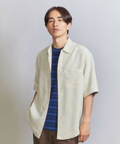 <b>ニュアンスチェック柄で着こなしに鮮度感をプラス。<br>ほどよく抜け感のある、ワンランク上の旬な大人カジュアルスタイルに。</b><br><br>■デザイン<br>BEAUTY & YOUTHの生地別注で作製した、ニュアンス感のあるチェック柄がモダンな雰囲気の半袖シャツ。<br>シルキータッチの素材をドビー織りしてチェックの織り柄をだした生地となります。	<br>身頃にゆとりを持たせつつ裾にかけてゆるやかにテーパードさせた、タックインにも適したすっきりシルエットです。<br><br>■素材<br>トリアセテートにポリエステルをブレンドした素材を使用。<br>軽やかで滑らか、まるでシルクのような品の良い光沢とドレープ感が特徴。<br>ご自宅で手洗いが可能なのも嬉しいポイント。<br><br>■コーディネート<br>Tシャツをインナー使いしたレイヤードスタイルも良し、単品使いですっきりとキレイめに見せるも良し。<br>ボタンの留め方や裾のあしらい方次第で表情を変え、着こなし変化をお楽しみいただけます。<br>薄手で落ち感のある生地のため、トップスをタックインする着こなしもバランスよくまとまります。<br>ショーツやチノ、スラックスなどややゆっったりとしたワイドシルエットのボトムスを合わせた、ほどよく抜け感のある着こなしがおすすめ。<br><p style=display:none>#夏服、#メンズコーデ、#トレンド、#スタンダード、#ベーシック、#グルカサンダル、#ニューバランス、#ビルケン、#バケットハット、#オフィスカジュアル、#ビジカジ、#クールビズ</p><br>============================<br>透け感：なし<br>伸縮：なし<br>光沢感：あり<br>生地厚：薄手<br>============================<br>		<br>【注意事項】<br>※商品を使用前に、タグ等に記載されている「取り扱い上の注意書き」、「洗濯表示」を必ずご確認ください。<br>※商品画像は、光の当たり具合やパソコンなどの閲覧環境により、実際の色味と異なって見える場合がございます。あらかじめご了承ください。<br>※商品の色味の目安は、商品単体の画像をご参照ください。<br><br>店舗へお問い合わせの際は、全国のBEAUTY & YOUTH各店舗まで下記の品名/品番をお申し付けください。<br>品名：SC SILKY DBY CHK R/F TPD  品番：12161393005