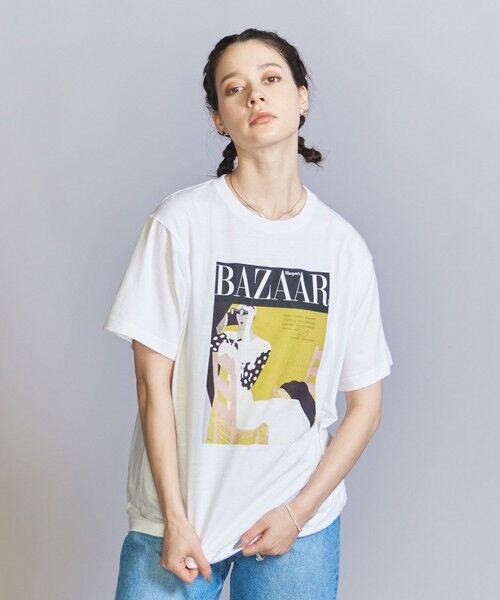 別注】＜Harper's BAZAAR＞グラフィックプリント Tシャツ （カットソー