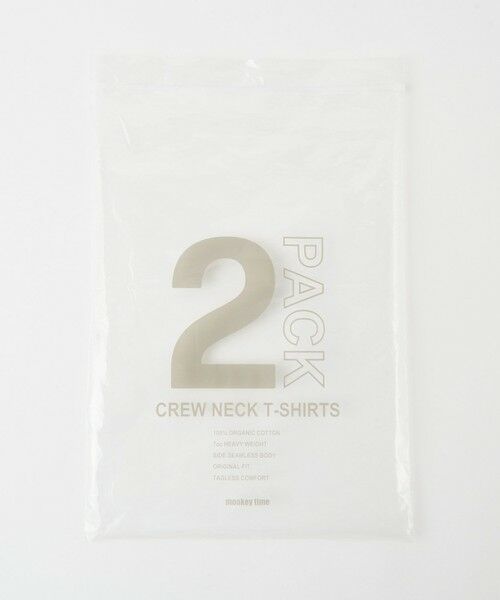 BEAUTY&YOUTH UNITED ARROWS / ビューティー&ユース ユナイテッドアローズ カットソー | ＜monkey time＞ ORGANIC COTTON 2PACK TEE/Tシャツ | 詳細11