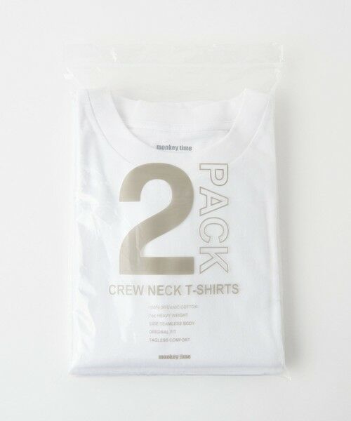 BEAUTY&YOUTH UNITED ARROWS / ビューティー&ユース ユナイテッドアローズ カットソー | ＜monkey time＞ ORGANIC COTTON 2PACK TEE/Tシャツ | 詳細9