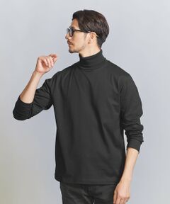 【WEB限定 WARDROBE SMART】 クリア ガスコットン タートルネック カットソー【抗菌・防臭】