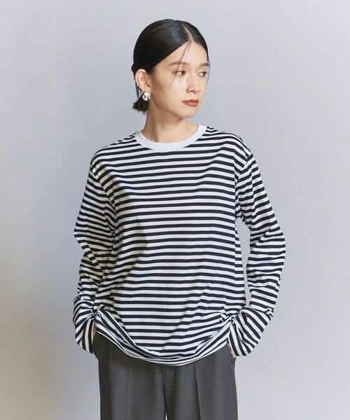 BEAUTY&YOUTH UNITED ARROWS / ビューティー&ユース ユナイテッドアローズ カットソー | コットン天竺 ロングスリーブ カットソー | 詳細7