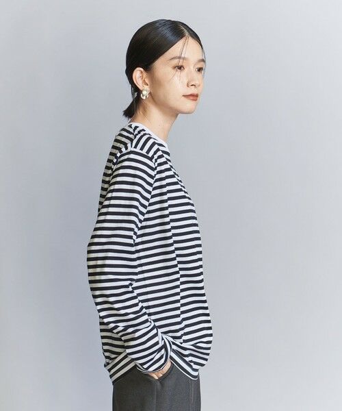 BEAUTY&YOUTH UNITED ARROWS / ビューティー&ユース ユナイテッドアローズ カットソー | コットン天竺 ロングスリーブ カットソー | 詳細9
