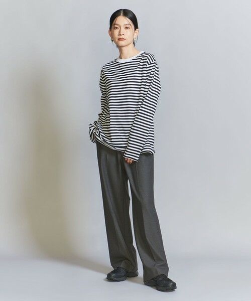 BEAUTY&YOUTH UNITED ARROWS / ビューティー&ユース ユナイテッドアローズ カットソー | コットン天竺 ロングスリーブ カットソー | 詳細10