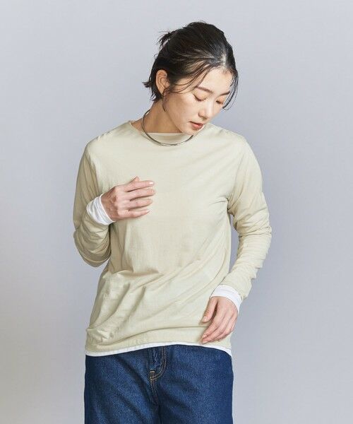 BEAUTY&YOUTH UNITED ARROWS / ビューティー&ユース ユナイテッドアローズ カットソー | コットンナイロン天竺 シアー クルーネック Tシャツ | 詳細21