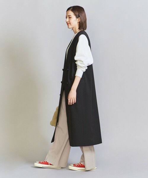 BEAUTY&YOUTH UNITED ARROWS / ビューティー&ユース ユナイテッドアローズ ロング・マキシ丈ワンピース | ツイル ジャンパースカート＆ジレ -2WAY- | 詳細3