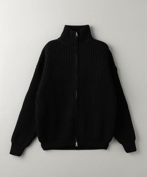 OLDDERBY KNITWEAR＞リブニット ジップ カーディガン （カーディガン