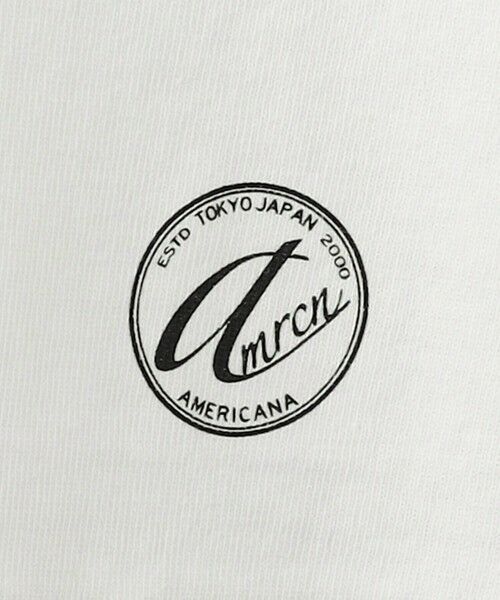 別注】＜AMERICANA＞オーバーサイズ プリントロングスリーブ Tシャツ