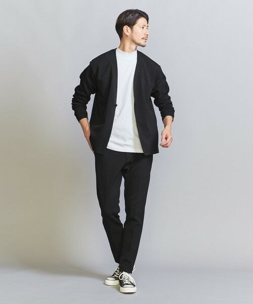 BEAUTY&YOUTH UNITED ARROWS / ビューティー&ユース ユナイテッドアローズ スラックス・ドレスパンツ | 【WEB限定 WARDROBE SMART】ダブルニット ノープリーツ スラックス パンツ/セットアップ対応 | 詳細3