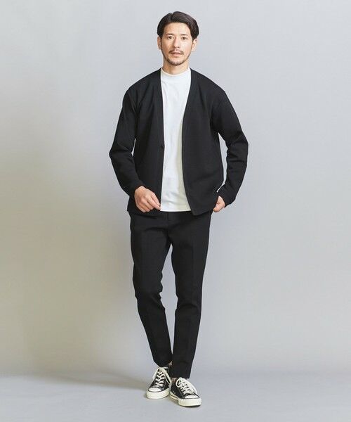 BEAUTY&YOUTH UNITED ARROWS / ビューティー&ユース ユナイテッドアローズ スラックス・ドレスパンツ | 【WEB限定 WARDROBE SMART】ダブルニット ノープリーツ スラックス パンツ/セットアップ対応 | 詳細4