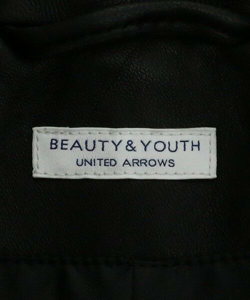 BEAUTY&YOUTH UNITED ARROWS / ビューティー&ユース ユナイテッドアローズ レザーブルゾン・ジャケット | 【WEB限定】 シープ ダブル ライダースジャケット | 詳細17