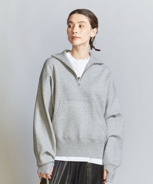 BEAUTY&YOUTH UNITED ARROWS / ビューティー&ユース ユナイテッドアローズ ニット・セーター | 【WEB限定】スポンディッシュニット ハーフジッププルオーバー -ウォッシャブル- | 詳細13