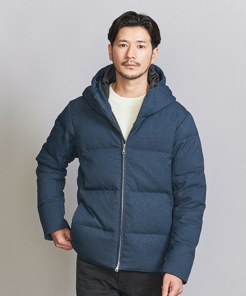 WEB限定 WARDROBE SMART】LANATEC フード ダウンジャケット （ダウン