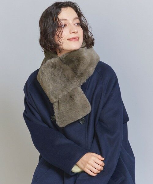 beauty＆youth UNITED ARROWS フェイクファーコート - ジャケット