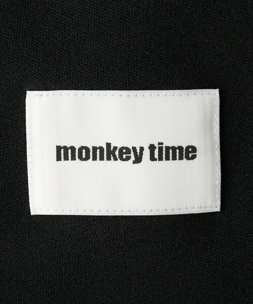 monkey time＞ ジャージー サイド レース フレア トラック パンツ