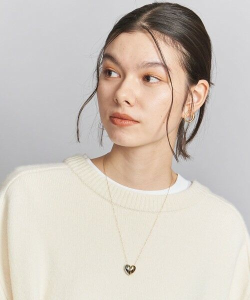 BEAUTY&YOUTH UNITED ARROWS / ビューティー&ユース ユナイテッドアローズ ネックレス・ペンダント・チョーカー | メタル 2トーン ハート ネックレス | 詳細3