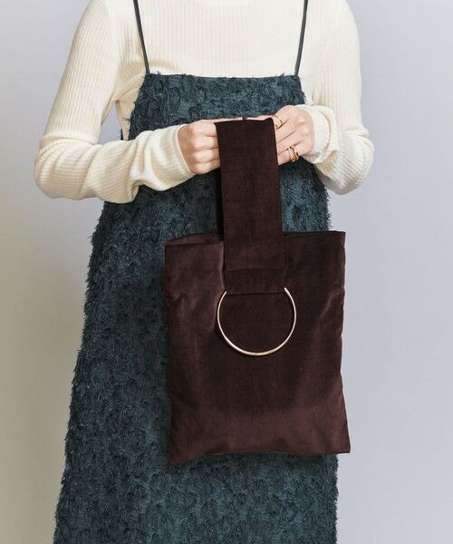 セール】 【別注】＜LERET.H＞SAC CARE ベルベット ワンショルダー