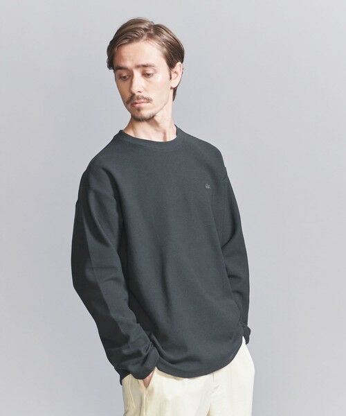 BEAUTY&YOUTH UNITED ARROWS / ビューティー&ユース ユナイテッドアローズ カットソー | ＜LACOSTE for BEAUTY&YOUTH＞ 1トーン ロングスリーブ Tシャツ | 詳細10