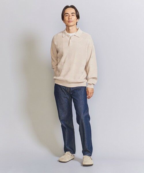 BEAUTY&YOUTH UNITED ARROWS / ビューティー&ユース ユナイテッドアローズ ニット・セーター | アーガイル リンクス パターン ポロニット | 詳細6