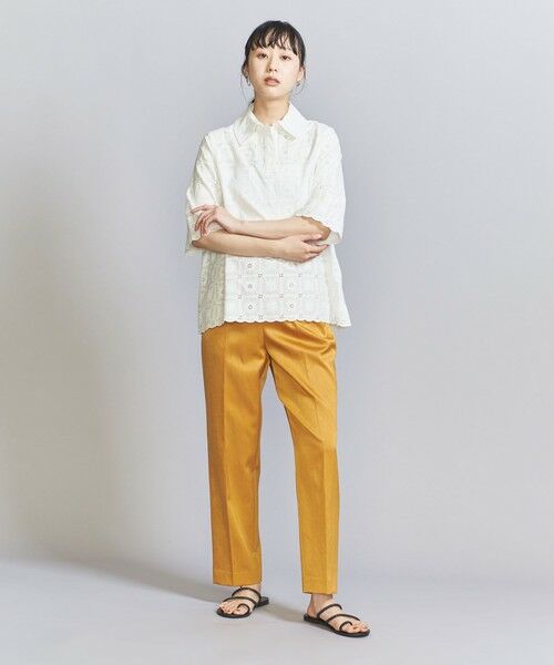 BEAUTY&YOUTH UNITED ARROWS / ビューティー&ユース ユナイテッドアローズ その他パンツ | サテンドロースト パンツ 3 -ウォッシャブル- | 詳細12