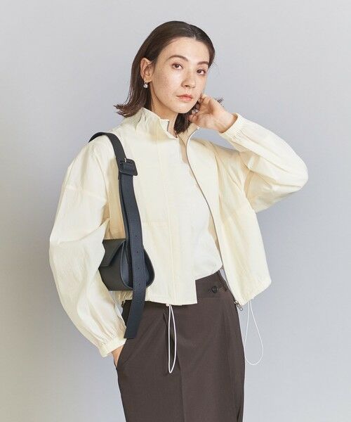 BEAUTY&YOUTH UNITED ARROWS / ビューティー&ユース ユナイテッドアローズ ブルゾン | ナイロンブレンド ドロースト ショート ジャケット -ウォッシャブル- | 詳細3