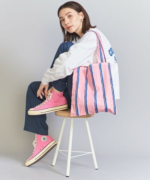 BEAUTY&YOUTH UNITED ARROWS / ビューティー&ユース ユナイテッドアローズ トートバッグ | ストライプ ポケッタブル トートバッグ | 詳細3