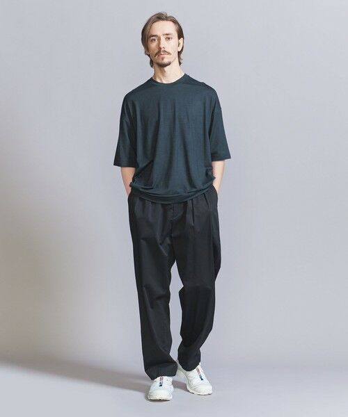 BEAUTY&YOUTH UNITED ARROWS / ビューティー&ユース ユナイテッドアローズ カットソー | ウォッシャブル ウール ショートスリーブ Tシャツ ‐ MADE IN JAPAN ‐ | 詳細17