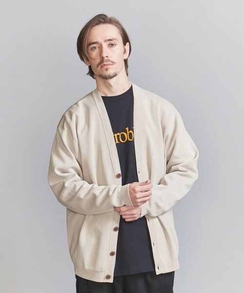 BEAUTY&YOUTH UNITED ARROWS / ビューティー&ユース ユナイテッドアローズ カーディガン・ボレロ | ハイブリッド ミラノリブ Vネック カーディガン ‐ウォッシャブル‐ | 詳細1