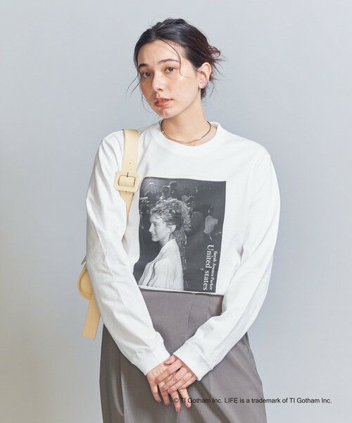 BEAUTY&YOUTH UNITED ARROWS / ビューティー&ユース ユナイテッドアローズ カットソー | 【別注】＜GOOD ROCK SPEED＞LIFE Magazine プリント ロングスリーブTシャツ | 詳細12