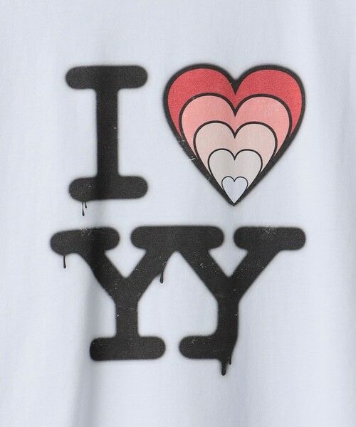 BEAUTY&YOUTH UNITED ARROWS / ビューティー&ユース ユナイテッドアローズ カットソー | ＜OPEN Yy＞I LOVE YY BOX Tシャツ | 詳細10