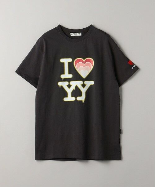 BEAUTY&YOUTH UNITED ARROWS / ビューティー&ユース ユナイテッドアローズ カットソー | ＜OPEN Yy＞I LOVE YY BOX Tシャツ | 詳細14
