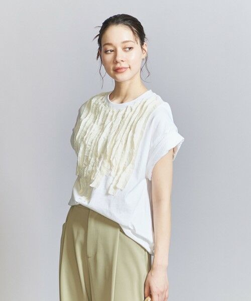 BEAUTY&YOUTH UNITED ARROWS / ビューティー&ユース ユナイテッドアローズ カットソー | ＜dahl'ia＞リメイク ショートスリーブ トップス | 詳細1