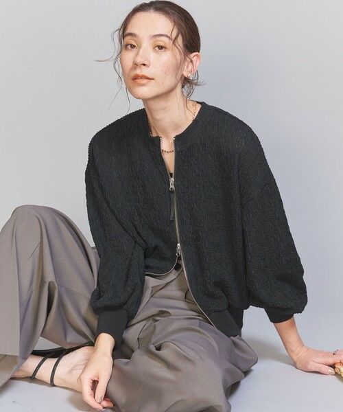 BEAUTY&YOUTH UNITED ARROWS / ビューティー&ユース ユナイテッドアローズ ブルゾン | 【WEB限定】ランダムプリーツ ダブルジップブルゾン ‐ウォッシャブル- | 詳細17