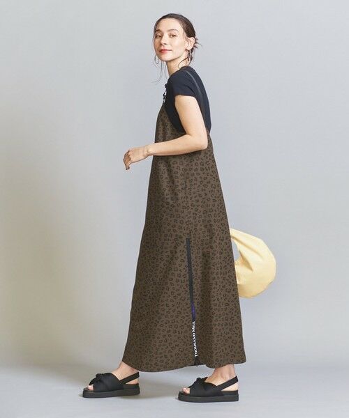 BEAUTY&YOUTH UNITED ARROWS / ビューティー&ユース ユナイテッドアローズ ロング・マキシ丈ワンピース | 【別注】＜THOUSAND MILE＞レオパードプリント キャミワンピース | 詳細2