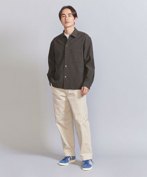 BEAUTY&YOUTH UNITED ARROWS / ビューティー&ユース ユナイテッドアローズ シャツ・ブラウス | コットンリネンブレンド オープンカラー グランデ シャツ | 詳細9