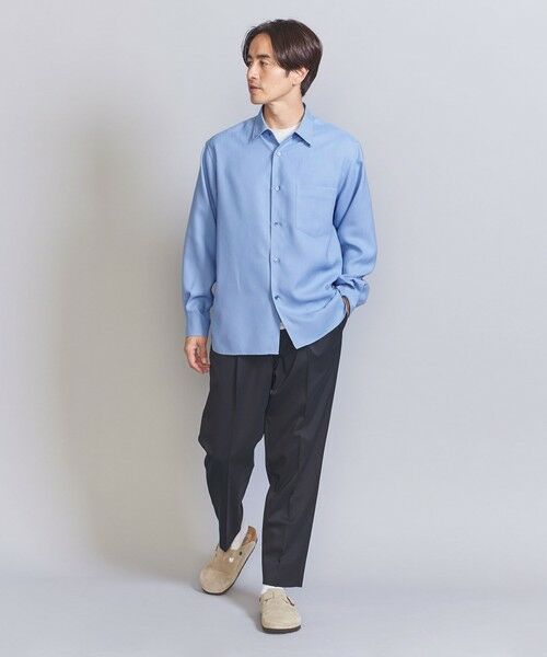 BEAUTY&YOUTH UNITED ARROWS / ビューティー&ユース ユナイテッドアローズ シャツ・ブラウス | リネンタッチ レギュラーフォルム テーパード シャツ | 詳細15